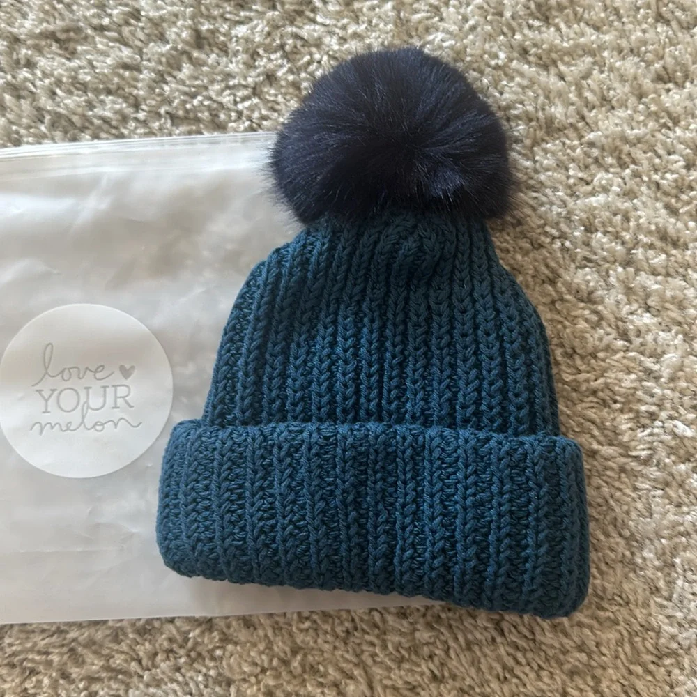 LYM Baby Pom Beanie (new with LYM bag) - Picture 3 of 7